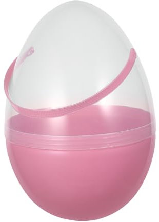 Hemobllo huevos de Pascua huevos de espuma huevos gigantes decoración huevos Conejo jumbo largo Easter egg cubos en forma de huevo tazas de plástico para sorber páginas rosa