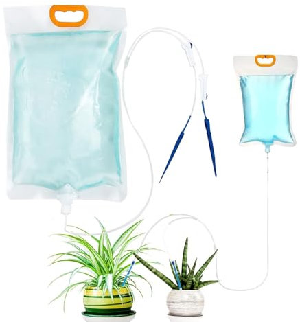 XIAOXIAOYU Watering Bag,Drip Irrigation | 3.5L Drip System Irrigation Device for Potted Plants Indoor Patio Balcony Outdoor Garden