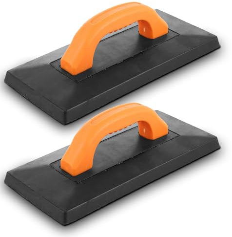 AKOLAFE 2PCS Laminate Flooring Tools Tapping Block with Handle Rubber 300x140x25mm Flooring Installation Kit, 1.5kg Durable Tapping Blocks for Laminate Flooring