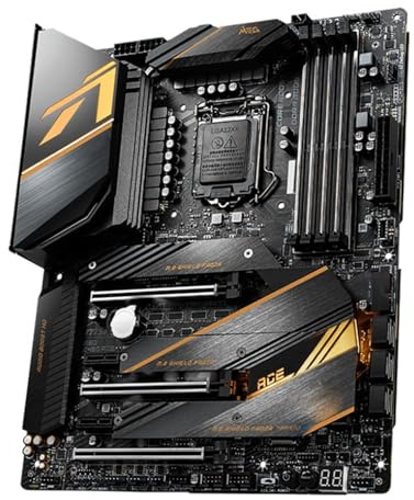 Placa Madre Placa Base Fit For MSI Meg Z490 Ace for Juegos con chipset Intel Z490, Compatible con Socket LGA 1200, procesadores Intel Core i7/i5 de 10.ª generación y Memoria DDR4 de hasta 128 GB.