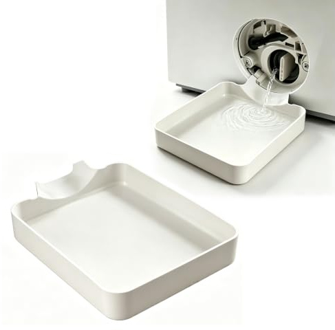 Washing Machine Drainage Tray, Washer Drain Pan, Leak Proof Washing Machine Drip Tray, Front Load Washer Water Catch Tray, Easy Installation for Basements, Apartments, Mobile Homes (1PC)