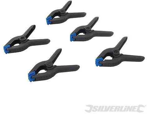 Silverline Spring Clamps 5pk - 60mm Jaw