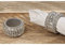 Serviettenring Nelina Set 4 Teilig Silber Strass-Optik