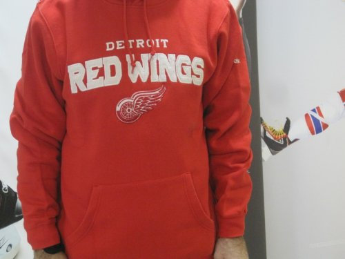 Reebok Detroit Red Wings Face-Off Hoodie NHL Sweatshirt M