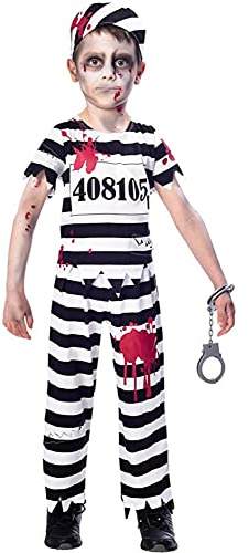 Amscan - Kids Halloween Zombie Convict Boys Fancy Dress Costume Age: 5-12 Years