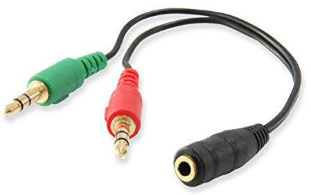 CABLE AUDIO MINI JACK 3.5MM HEMBRA A 2 JACK 3.5MM MACHO