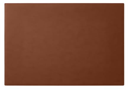 Eglooh - Mercurio - Schreibtischunterlage aus Leder Orange Braun cm 65x45 - Handwerkliche Nähte und rutschfester Boden - Made in Italy
