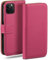 moex Book Case für iPhone 11 Pro Handyhülle mit Kartenfach, Hülle klappbar 360 Grad Schutzhülle, Klapphülle Flip Case Cover, PU Leder Handytasche Lederhülle, Pink