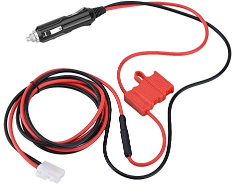 Cavo alimentazione 12V DC Spina accendisigari, doppio fusibile Spina jumper compatibile per radio mobile Kenwood Icom Yaesu