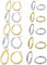 10 Paar runde Creolen-Ohrringe-Set für Damen, Herren, Mädchen, leicht, Clickverschluss, Edelstahl, hypoallergen, 10–18 mm