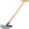 KADAX Rasenkantenstecher, Kantenstecher aus Stahl, Rasenstecher mit Stiel aus Holz, solider Rasenkantenschneider für Garten, Unkraut, Gras, Kantenmesser, Rasenkantenschere (T-Griff)