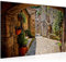 Runa Art Bild Gasse in Italien Modern Wandbilder Wohnzimmer 1 Teilig - Made In Germany - Toskana Bunt Flur 004815a