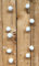 DARO DEKO Schneeball Girlande 180cm - Schneekugel Christbaumschmuck