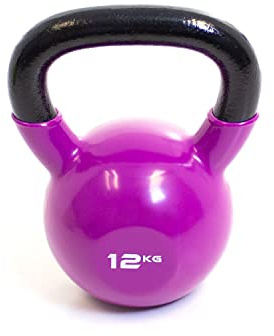 BODYPOWER 12kg Vinyl Coated Kettlebell