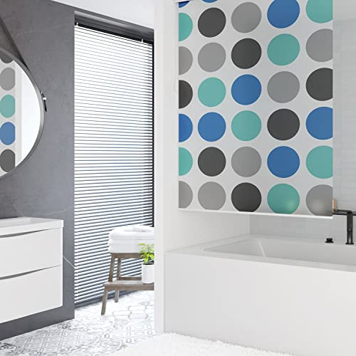 Tropik Home Waterproof Bathroom Shower Curtain Roller Blind Extra Long, 4 Width Sizes, (100 x 240CM)