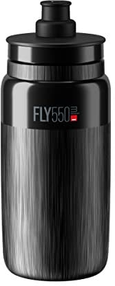 Elite S.R.L. Unisex – Erwachsene Elite Fly Tex Trinkflasche, Schwarz, 550ml