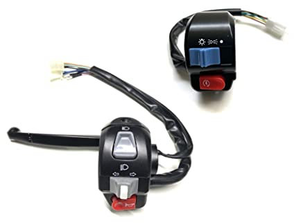 Lenkerschalter-Set Links & Rechts passend für ATU Explorer, CPI Hussar, Keeway, Generic, Sachs Roller – M8 Spiegelgewinde, 7-poliger Stecker