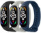 Wanme Silikonarmband kompatibel mit Xiaomi Mi Band 7, verstellbares Ersatzarmband aus Silikon für Xiaomi Mi Band 7 Smartwatch, Sportmessgeräte