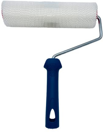 Nespoli Rouleau anti-bulles 25 cm, idéal pour éliminer les bulles dans les applications de sol, avec pointes rondes, poignée en propylène