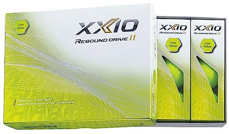 XXIO Box mit 12 Golfbällen Rebound Drive II, Gelb