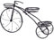 sanjianke-fs Tricycle Planter Creative Plant Stand, Wrought Iron Bicycle Metal Flower Pot Holder, Indoor Outdoor Planter Plant Pot Stand, Balcony Corridor Garden Terrace Modern Decorate Display
