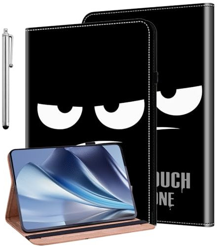 KEDBBAO Hülle für Samsung Galaxy Tab S5E 10.5 Zoll 2019 SM-T720/T725 Schutzhülle Flip PU Leder Wallet Cover Case mit Stifthalter und Standfunktion für Galaxy Tab S5E Hülle, Don't Touch