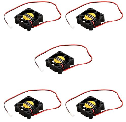 Clyictz 5 Pcs 30mm x 30mm x 10mm 3010S 12V 0.06A Brushless DC Cooling Fan