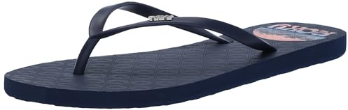 Roxy Women's Viva Stamp Flip Flop Sandal, 70s Blue 241, 5 UK