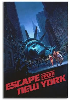 karn Escape From New York Poster, Wandkunst, Leinwand, Poster, Raumdekor, ästhetisch, Poster, Druck, Dekoration, Poster, 30 x 45 cm, ungerahmt