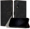 Netany Funda para Vivo Y20 2020 V2029 / Y20i V2027 / Y20s 2020, Funda Libro de Cuero con Ranura Cierre Magnético Soporte Plegable Carcasa Protectora (Negro)