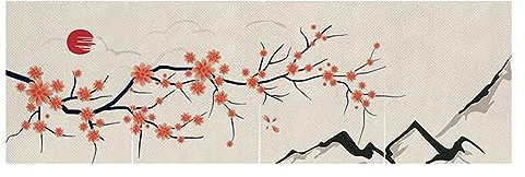 RYZGOJV Japanese Sushi Bar Noren Doorway Curtain Door Curtain, Sushi Bar Doorway Short Noren, Door Way Hanging Short Curtains-W23