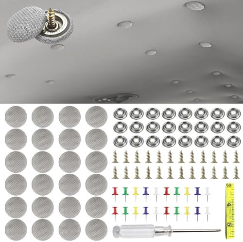 deemars 60PCS Stellten Einstürze in Autos Fest, General Motors Konstruktion Und Installation Von Instrumenten Zur Sicherung Von Zuknauf, Autoradios Werden in Autoradios über dem (Grauen, Gitter)