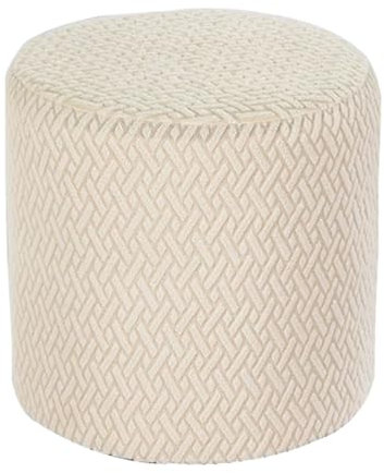 HHONGWYT Housse de Pouf Rond Petit 30x30cm/31x38cm/37x42cm Extensible Housse Ottomane (Personnalisation Support) Housse de Protection pour Pouf Rond Housse Repose Pied,#5,31x38cm