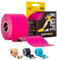 SPORTTAPE Kinesiologie Tape - Rosa - 5 cm x 5 m | Kinesiotapes und tape sport bei verletzungen und schmerzen | Elastisches und hypoallergen physio tape | KinesioTape wasserfest | Knie Tape Muskel Tape