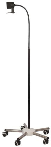CMYAOYC 7W Medizinische Untersuchungslampe, LED-OP-Leuchte, Mobile Chirurgische Medizinische Untersuchungsleuchte für Gynäkologische Ambulante Stomatologie(Color:Negro,Size:Stainless steel base)