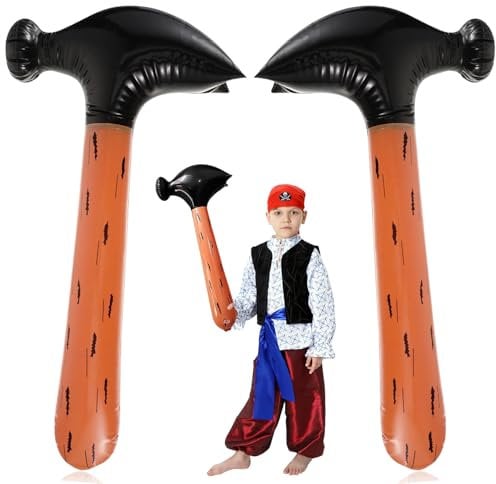 YYHCC 2 Piezas, Martillo Infantil Grande, Martillo Inflable, Juguete Divertido, Fiestas en la Piscina, Juguete para el baño en la Piscina, Divertidos Accesorios de Disfraces para Cosplay
