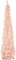 150cm/5ft Collapsible Artificial Xmas Tree, Ynzeyx Pop Up Tinsel Christmas Tree with LED Lights, Glitter Tinsel Pencil Christmas Tree for Indoor Home Apartment Porch Holiday Party Decor (Pink)