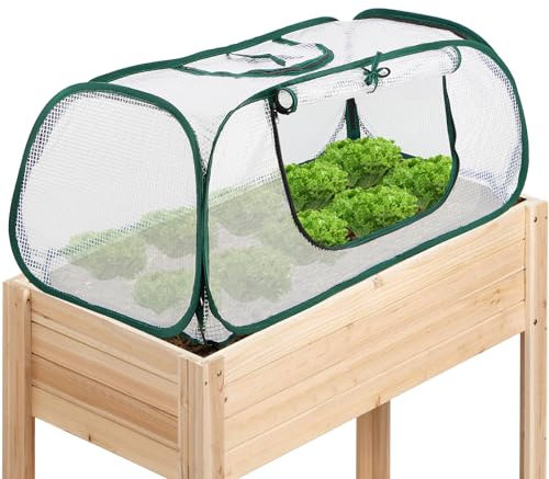 SUMGROW Mini Greenhouse, Plant Cover Row Accelerator, Freeze Protection for Garden Raised Bed, Seedling