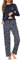 Demegimi Pigiama Donna Invernale Lunghi Collo Rotondo Top Manica Lunghe con Stampe e Pantaloni Lunghi in Casa