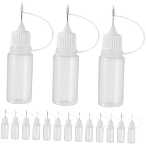 MUSISALY 30pièces Flacons Applicateurs Souples à Embout Fin Pour Distribuer Colle Encre Huile Et Autres Liquides Précisément Sans Fuite