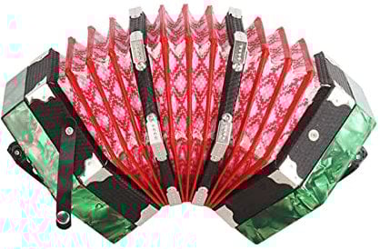 CHOYUE Concertina Akkordeon 20-Tasten 40-Reed Anglo Style mit Tragetasche