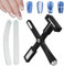 Cat Eye Magnet,Cat Eye Nagellack Magnet mit Silikon Schutzhülle,Upgraded 5 in 1 Multi Funktions Katzenaugen Magnetstifte mit 2 Nagelfeile,Nail Art Werkzeug Magnetstift,für Katzenaugen Nageldesign