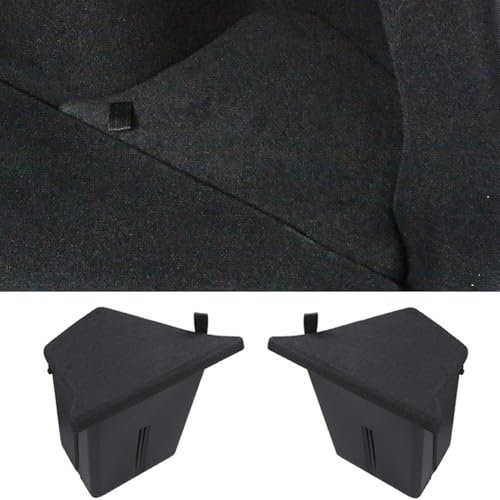 TOPABYTE Rear Trunk Organizer Storage Box Bins Side Box with Lid for Tesla Model Y Juniper 2025 Interior Accessories