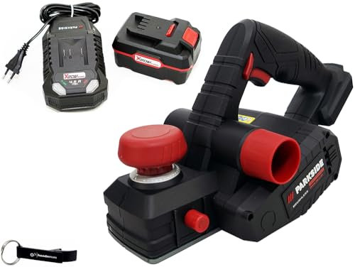 HEADNMORE® Parkside Performance® - Pala batteria 20 V PPHA 20 (con batteria da 4 Ah inclusa) + portachiavi