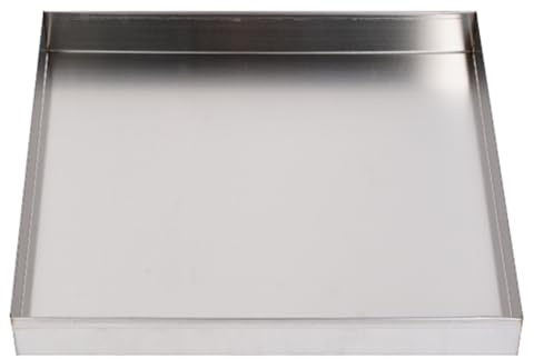 Bacinella di Scarico in Acciaio Inox, Vassoio Rettangolare per Raccolta Dell'acqua, Vaschetta per Lavatrice, Vaschetta per Erogatore D'acqua per la Protezione del Pavimento, Senza Fori(80x50x5cm(31.5x