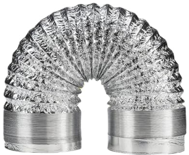 YANSHUYU Abluftschlauch 150 Mm Doppellagiges Rohr, Flexibler Lüftungskanal for Küche, Badezimmer, Dunstabzugshaube, Trockner, Ventilator, Growzelt, 1,5–6 M LüFtungsschlauch(2m,120mm)