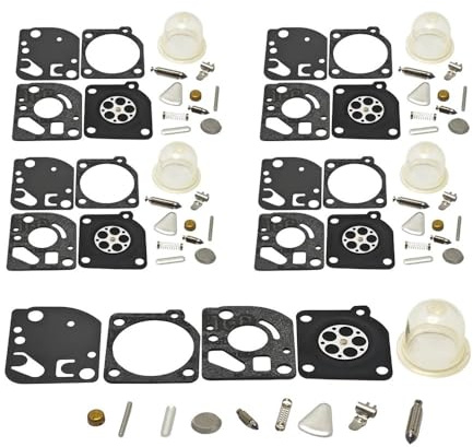 ZGLJSD 5Pack Gras Vergaser Reparatur Kit Fit for 125 125R 128R 124L 124C 125C 125E 128L 128CD 128LDX 128DJX 128LD 128RJ