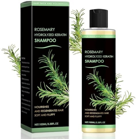 Rosmarin Shampoo für Haarwachstum, Rosemary Shampoo für Frauen und Männer | shampooGegen Haarausfall Starke Reparatur Mit Natürlichen Kräuterextrakten,für Kraftloses, Dünner Werdendes Haar (100ml)