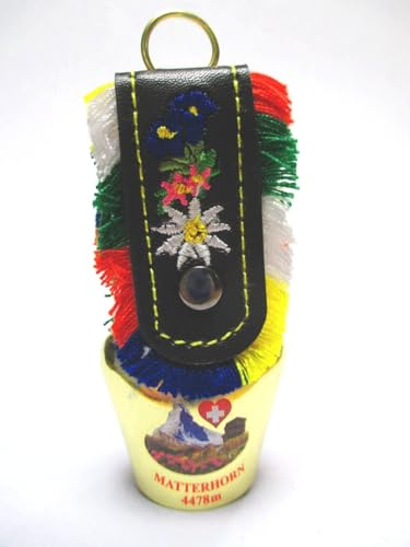 Zermatt Metall Magnet Kuhglocke Matterhorn Souvenir Schweiz 9,5cm