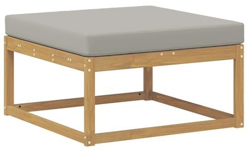 vidaXL Outdoor-Fußhocker Polyester Weiß, Balkon Gartenmöbel, modernes modulares Design, langlebige Entspannung, Elegante Flexibilität